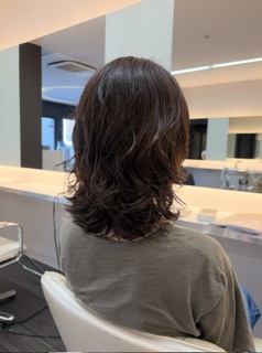 お客様ヘア。パーマヘア